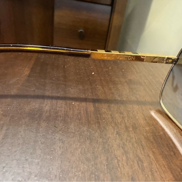 Louis Vuitton Gold Sunglasses - Picture 9 of 10
